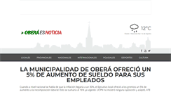 Desktop Screenshot of oberaesnoticia.com.ar